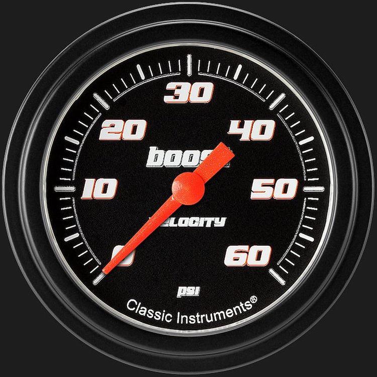 Velocity Black w/ Black Bezel 2 ? Boost 60psi Electric Full Sweep