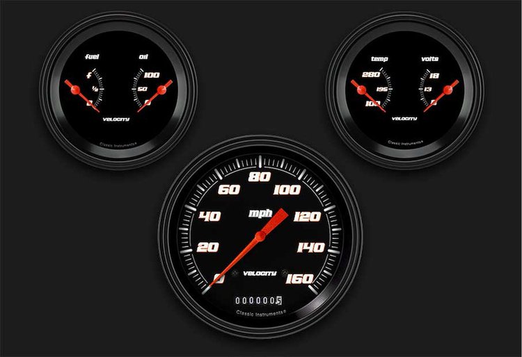 VS64BBLC Velocity Black 5in. Speed / 2 Duals-GM