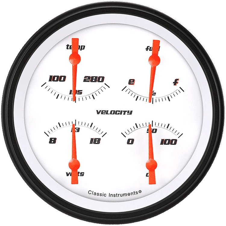 VELOCITY WHITE 5 QUAD 0-9