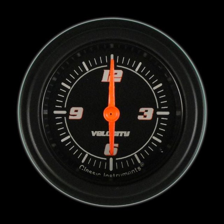 Velocity Series Black Clock 2-1/8" Electrical