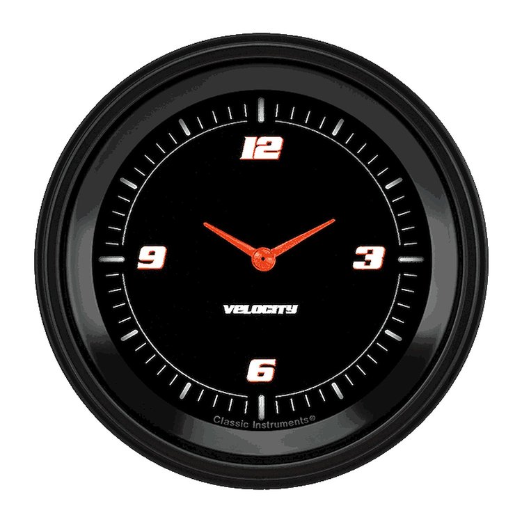 Velocity Series Black Clock 3-3/8" Electrical