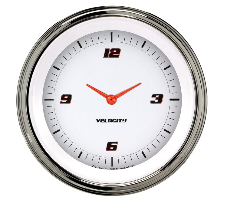 VELOCITY WHITE 3 CLOCK W
