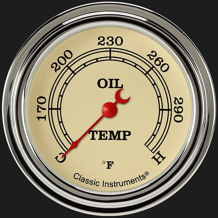 VINTAGE 2 5/8IN OIL TEMP