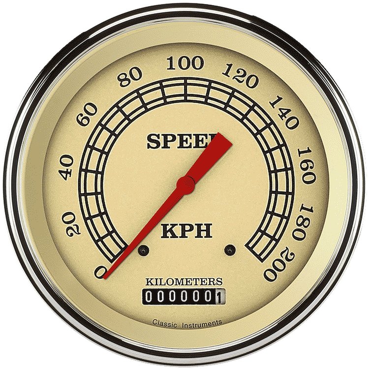 VINTAGE 5 SPEEDO 200 KPH