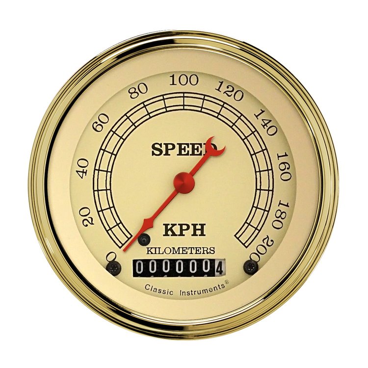 VINTAGE 3 SPEEDO 200 KPH