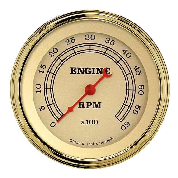 VINTAGE 3 TACH 6000 RPM