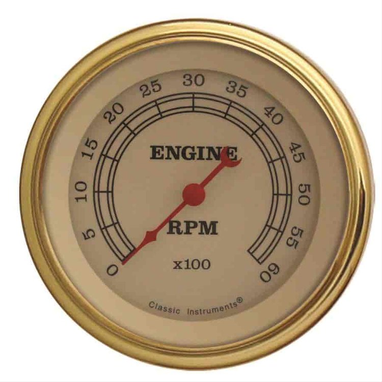 VINTAGE 3 TACH 6000 RPM