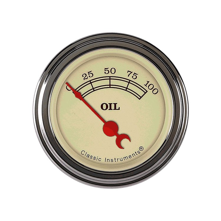 Vintage Series Oil Pressure Gauge 2-1/8" Electrical