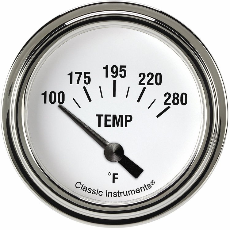 White Hot 2 ? Water Temp. Short Sweep Includes Temp Sender
