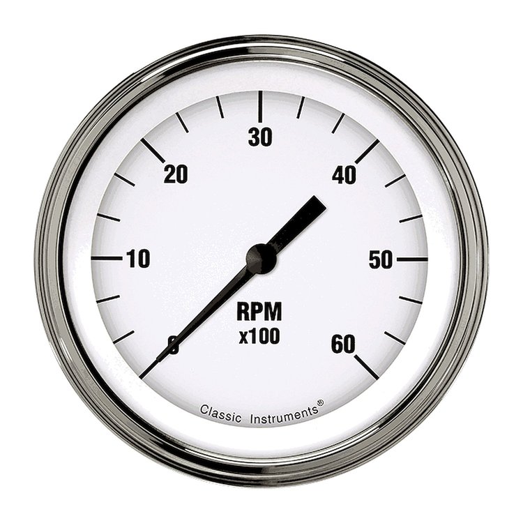 White Hot Series Tachometer 3-3/8" Electrical