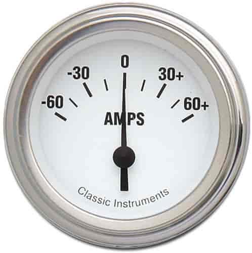 Amp Gauge White Hot Style