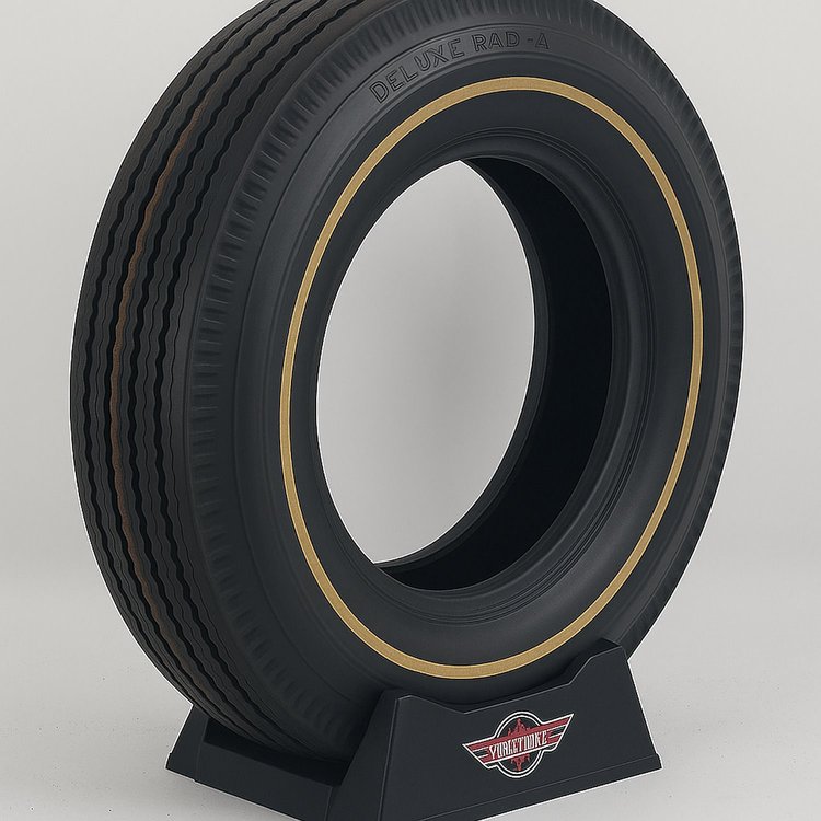 550R16ADGL Auburn Deluxe All-Season Radial Tire 550R16 [Goldline Sidewall]