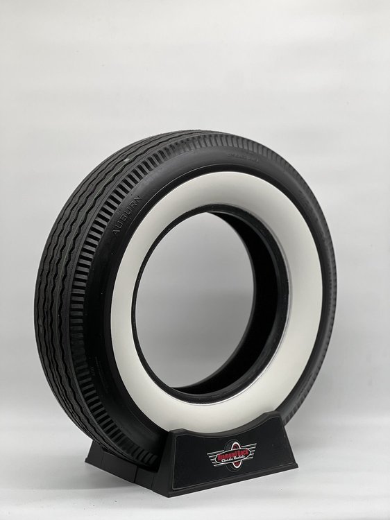 710R15AD275 Auburn Deluxe All-Season Radial Tire 710R15 [Whitewall Sidewall]