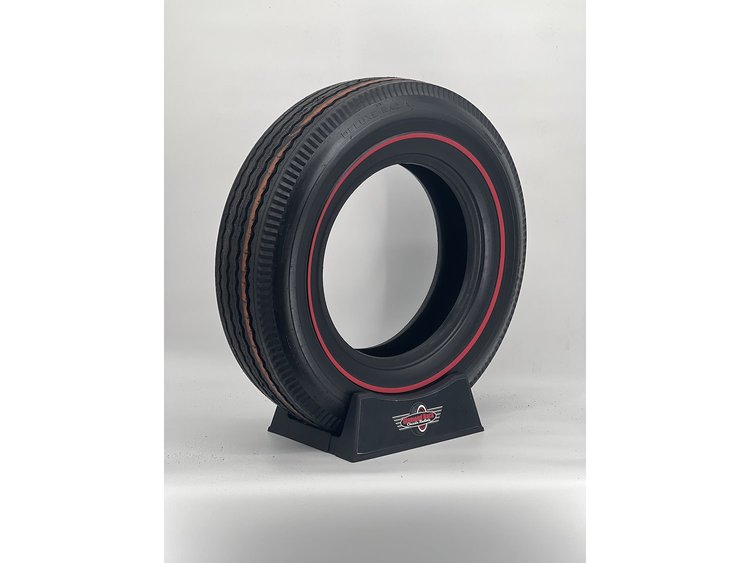 710R15ADRL Auburn Deluxe All-Season Radial Tire 710R15 [Redline Sidewall]