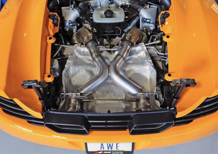 Performance Exhaust for McLaren MP4-12C - Machined Tips
