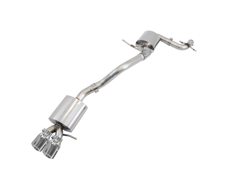 Touring Edition Exhaust for MK6 GLI 2.0T - MK6 Jetta 1.8T - Chrome Silver Tips