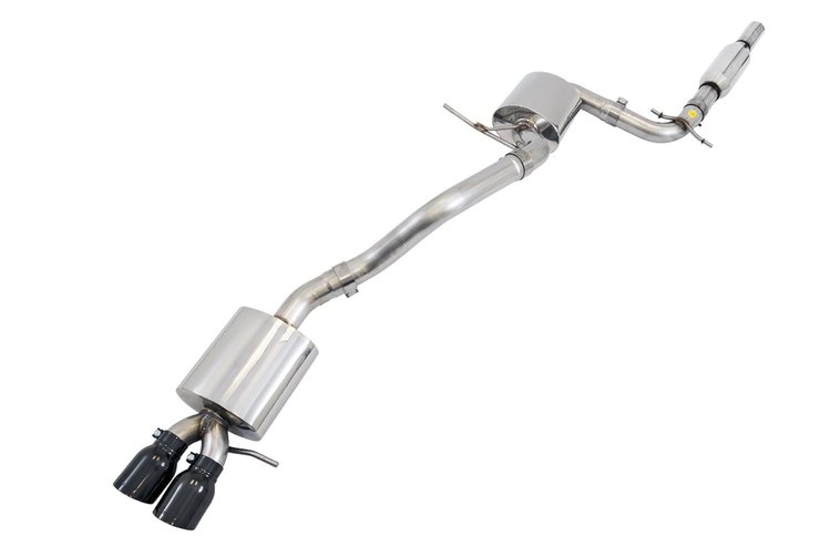 Touring Edition Exhausts for MK5 Jetta, MK6 Sportwagen 2.5L - Diamond Black Tips