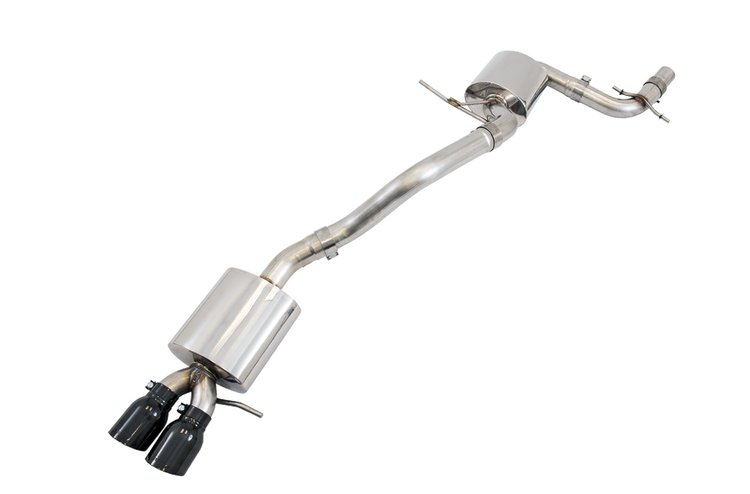 Touring Edition Exhaust for MK6 GLI 2.0T - MK6 Jetta 1.8T - Diamond Black Tips