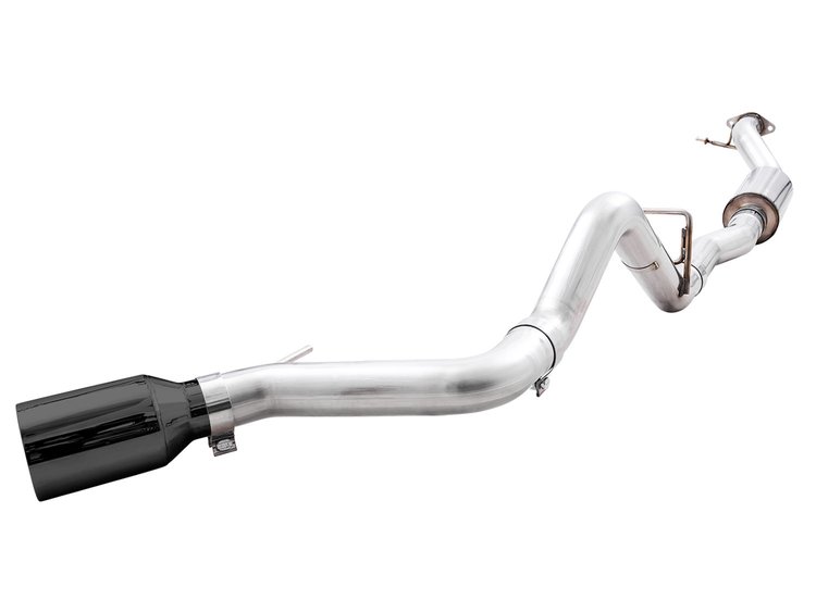 0FG Side Exit Exhaust for Ford Bronco with BashGuard - Single 5" Diamond Black Tip