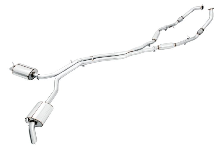 Touring Edition Exhaust for Audi B9 SQ5 - Resonated - No Tips (Turn Downs)