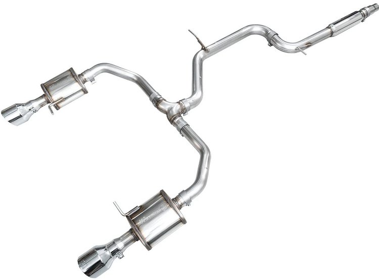 3015-32275 Touring Edition Cat-Back Exhaust System Chrome Silver Tips Fits Select Volkswagen Jetta GLI Mk7.5