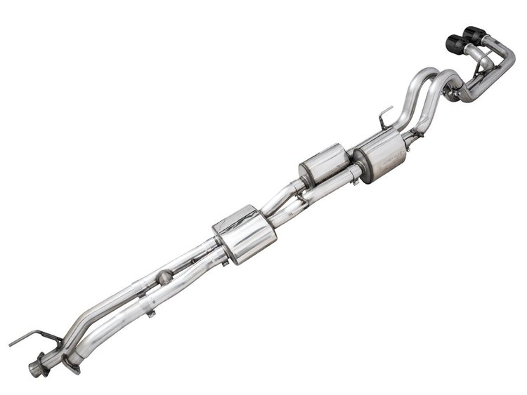0FG Cat-Back H-Pipe Exhaust System Fits Select Toyota Tacoma 3.5L V6 [Diamond Black Tips]