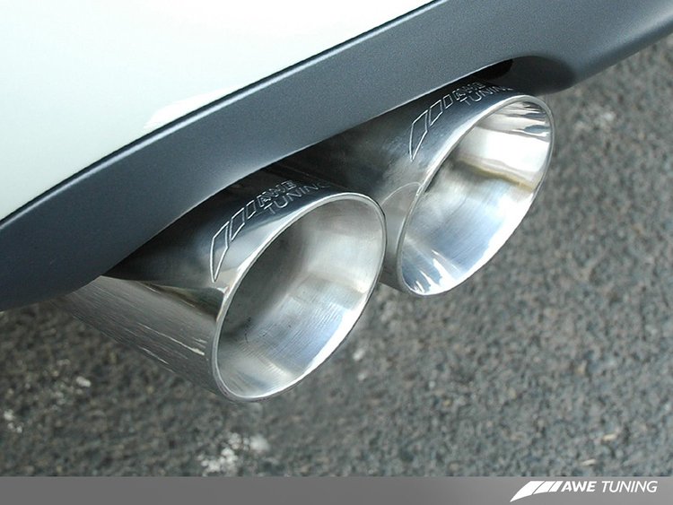 AWE Touring Edition Exhaust for B7 RS4 - Polished Silver Tips