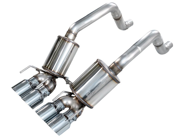 3015-42662 Touring Edition Axle-Back Exhaust System for 2009-2013 Chevrolet Corvette C6 6.2L [Chrome Tips]