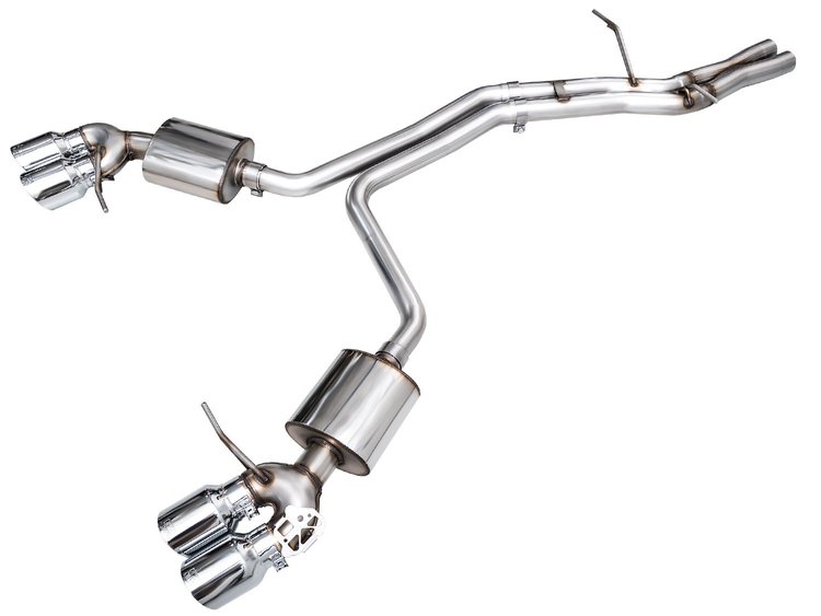 3015-42951 Touring Edition Cat-Back Exhaust System for 2019-2021 Porsche Macan 3.0T/2.9TT [Chrome Silver Tips]