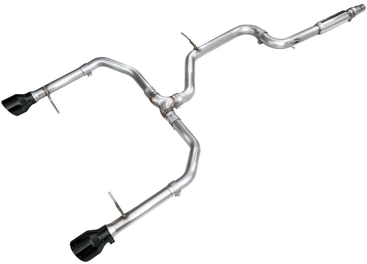 3020-33275 Track Edition Cat-Back Exhaust System Diamond Black Tips Fits Select Volkswagen Jetta GLI Mk7.5