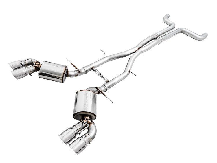 AWE Touring Edition Cat-back Exhaust for Gen6 Camaro SS / ZL1 - Non-Resonated - Chrome Silver Tips (Quad Outlet)