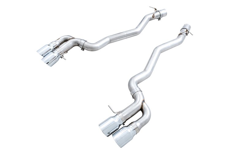 AWE Track Edition Axle-back Exhaust for BMW F90 M5 - Chrome Silver Tips