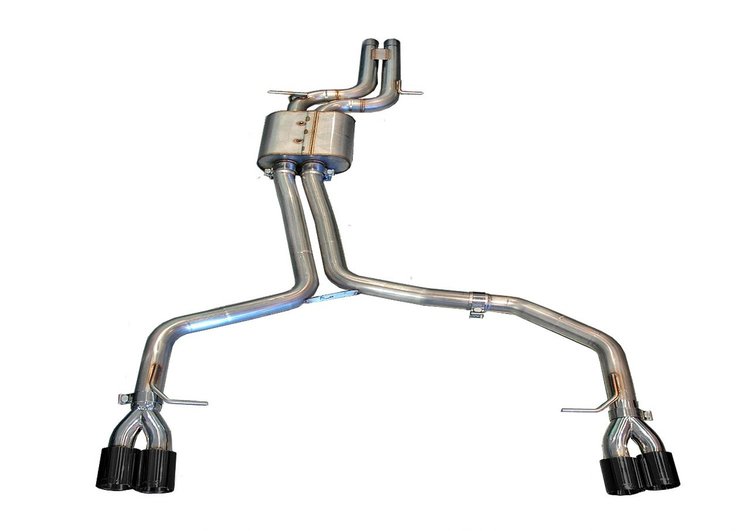 AWE Track Edition Exhaust System for B8 S5 4.2L - Diamond Black Tips