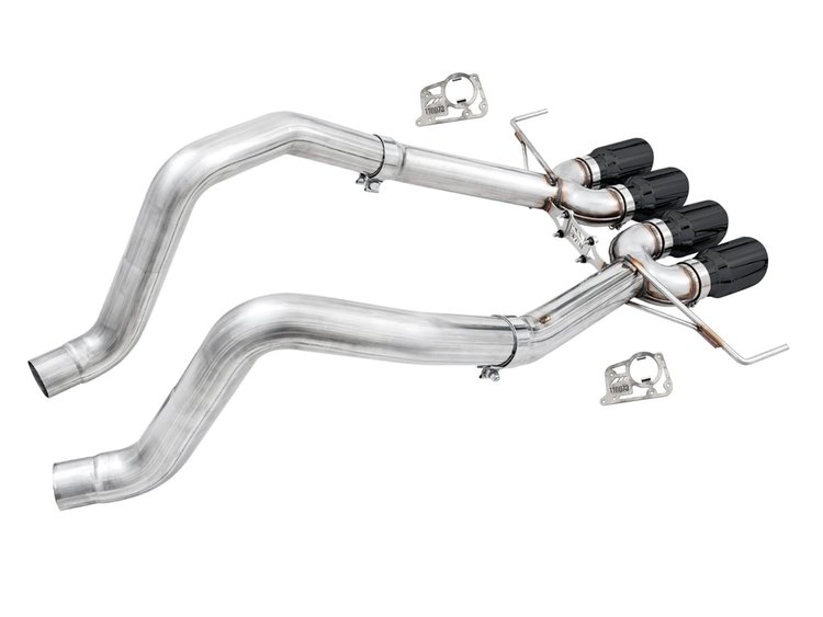 Track Edition Axle-Back Exhaust for Chevy Corvette C7 Stingray/Z51/Grand Sport/Z06/ZR1 - Diamond Black Tips