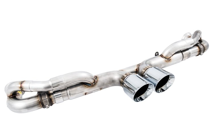 AWE SwitchPath Exhaust for Porsche 991.1 / 991.2 GT3 / RS - Chrome Silver Tips