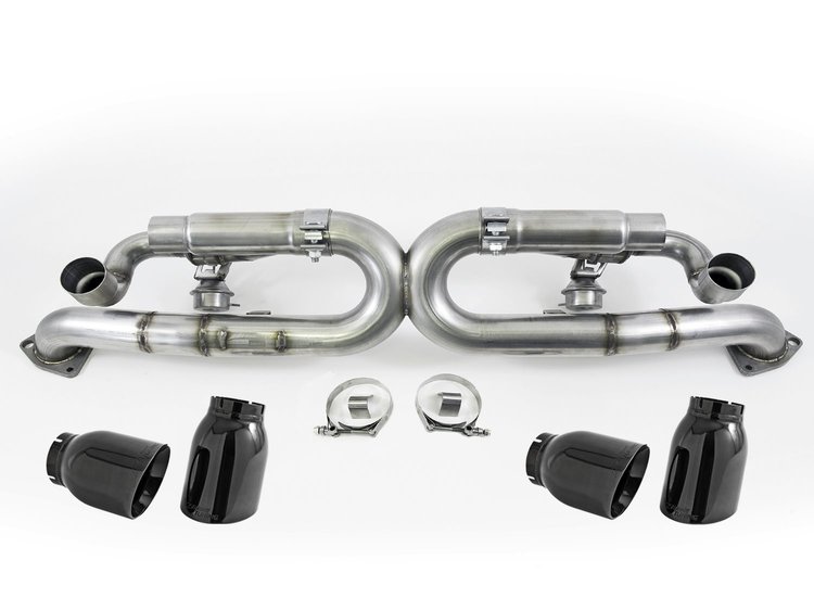 AWE SwitchPath Exhaust for Porsche 991 - PSE cars - Diamond Black Tips