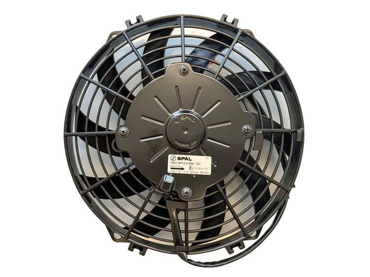 FHP34114HP SPAL High-Performance Electric Fan, 12 V, 14 in. Puller, Curved Blade