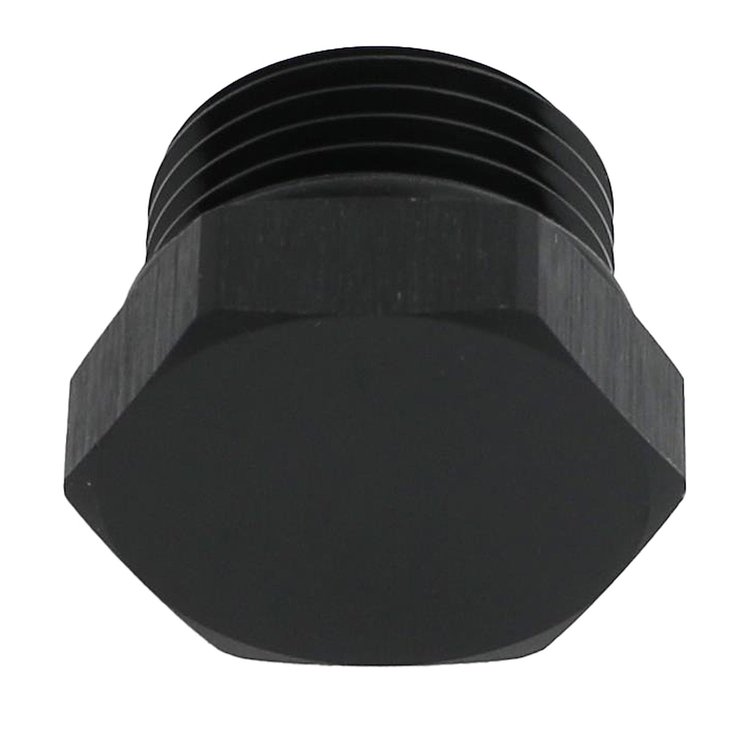 FIT.10ORBPLUG 10 ORB Plug Fitting, Black Anodized