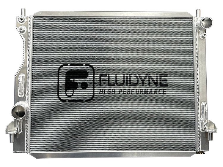 RFD.MUS.0714GT500.TP 3-Row Aluminum Triple-Pass Radiator, 2007-2014 Ford Mustang GT500, 5 mm Fin, 1.75 in. Inlet, 2 in. Outlet