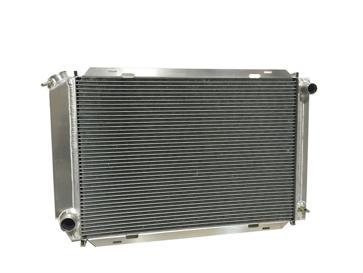 RFD.MUS.7993.50M.TP 3-Row Aluminum Triple-Pass Radiator, 1979-1993 Ford Mustang, Manual