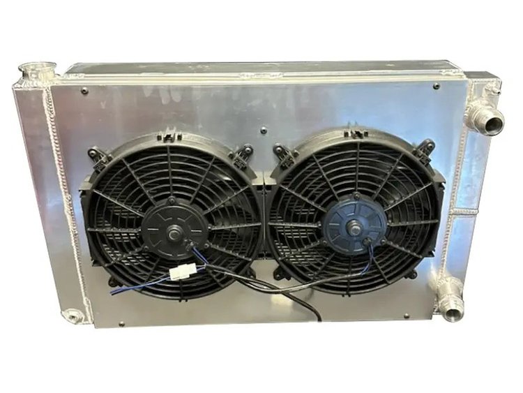 RFD.LIN.CON.6269.LS LS Swap 3-Row Dual-Pass Radiator 1962–1969 Lincoln Continental [Polished]