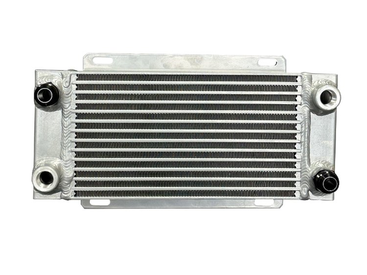 OGEN.DB-30416 Single-Pass Bar-Plate 416/417 Series Oil Cooler, 15 in. x 6.375 in. x 3 in., w/ 12 AN Fittings