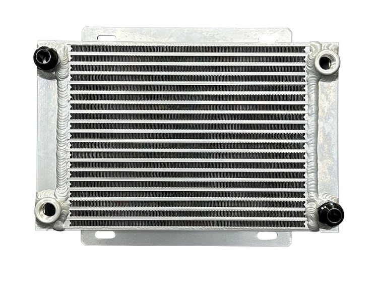 OGEN.DB-30616 Single-Pass Bar-Plate 616/617 Series Engine Oil Cooler, 14.75 in. x 9.25 in. x 3 in., 1/2 in. NPT & 12 AN Fittings
