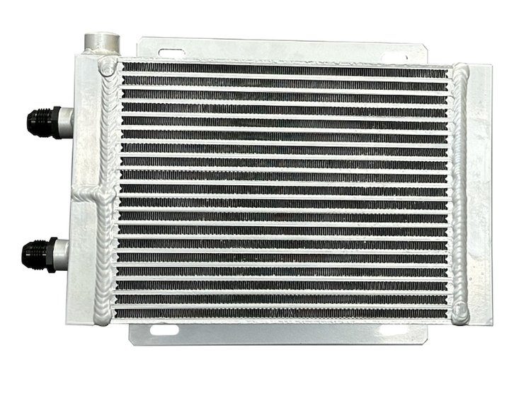 OGEN.DB-30617 Dual-Pass Bar-Plate 616/617 Series Engine Oil Cooler, 14.75 in. x 9.25 in. x 3 in., 1/2 in. NPT & 12 AN Fittings