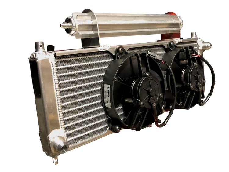 ORA.LEG U.S. Legends/INEX Single-Pass Oil Cooler, w/ Vortex Tube, 17.5 in. x 6 in. x 1.25 in.