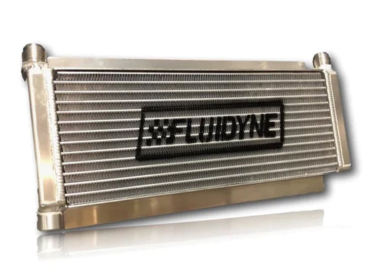 ORA.DIRT.LATE Late-Model Dirt Single-Pass Oil Cooler, 17.5 in. x 6 in. x 1.25 in.