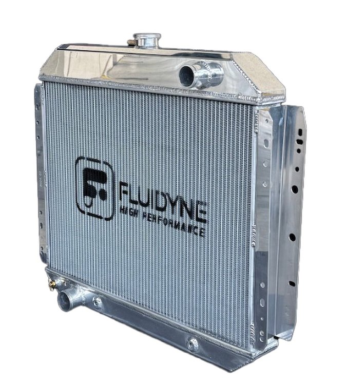 RFD.4R3027.A 4-Row Aluminum Radiator for 1966-1979 Ford F-100, F-150, F-250, F-350 I6 or V8 [Automatic, 30 in. x 27 in.]