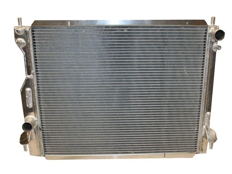 RFD.MUS.0514 3-Row Aluminum Single-Pass Radiator, 2005-2014 Ford Mustang (Except GT-500), 1.5 in. Inlet, 1.75 in. Outlet