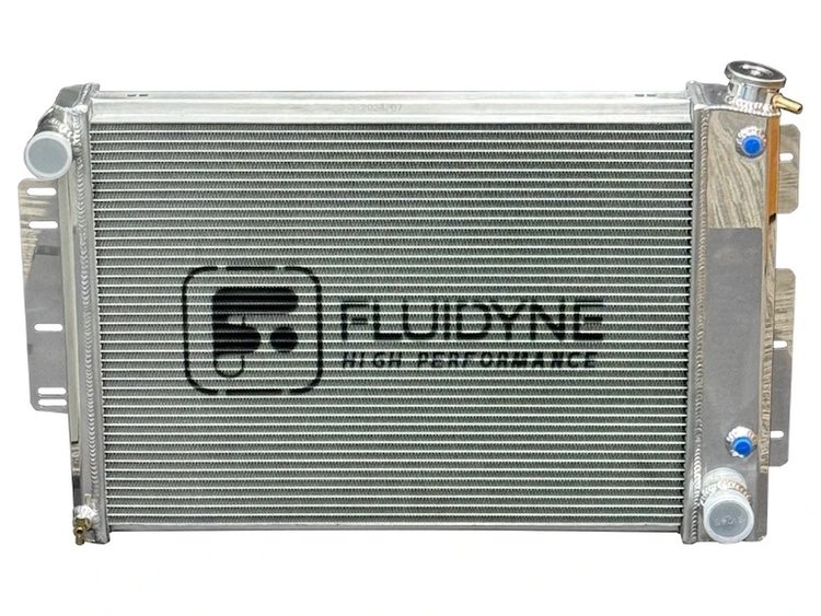 RGM.3R2919.A 3-Row Aluminum Radiator, 1967-1969 GM Camaro/Firebird, Automatic, Polished, 29 in. x 19 in.