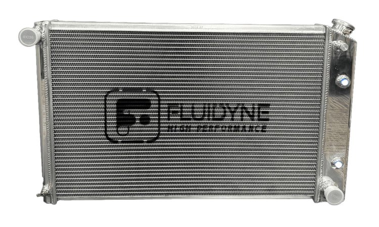 RGM.4R3219.A 4-Row Aluminum Radiator, 1968-72 GM A-Body,1967-72 C10, 1973-87 Chevy/GMC Truck, Auto, Polished, 33 in. x 19 in.